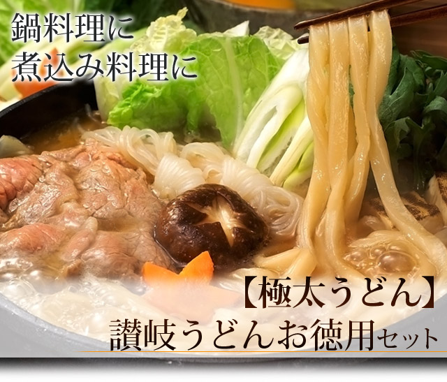 極太麺 | 讃岐うどん通販の亀城庵