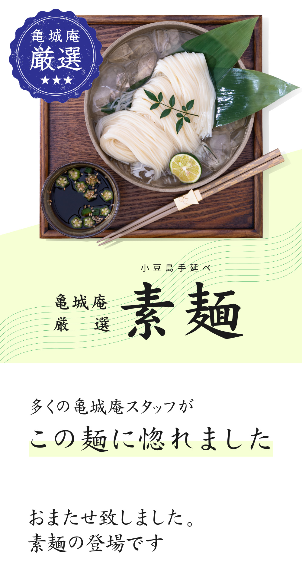 小豆島手延べ素麺【TS-300】 | 讃岐うどん通販の亀城庵