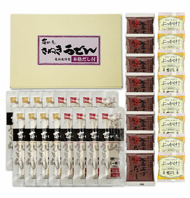 本格釜上げ・ぶっかけうどんバラエティギフト16人前のセット【BN-816】 | 讃岐うどん通販の亀城庵